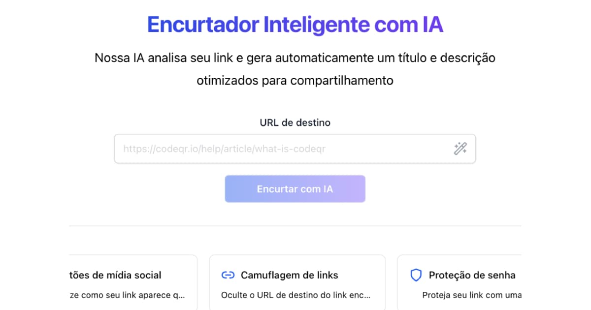 Simplificar Gestao de Links e QR Codes para Negocios - CodeQR: Plataforma Completa para Criar, Gerenciar e Aumentar E...